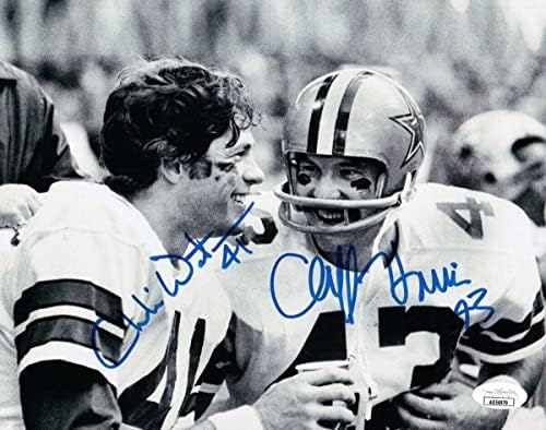 Cliff Harris Charlie Waters assinou autografado 8x10 Foto Cowboys JSA AB54979 - Fotos autografadas da NFL