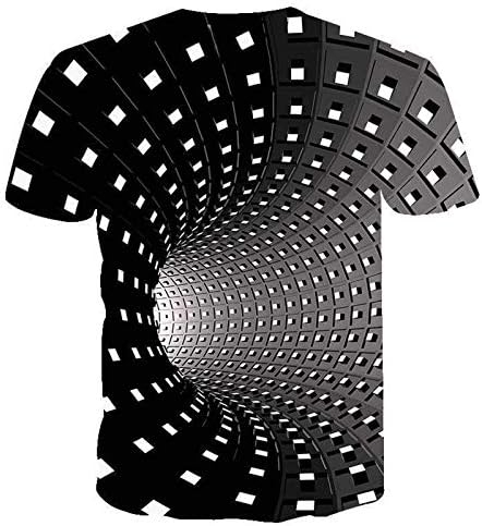 Camiseta gdjgta para homens 3D Crew pescoço de manga curta camiseta blusa de camiseta