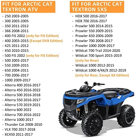 Pastilhas de freio traseiro dianteiro Sinterado 2 Conjunto para Cat Arctic Textron 400 450 500 550 650 700 1000 Alterra Prowler