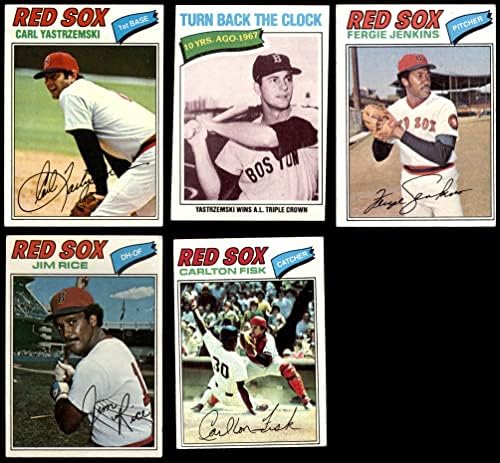 1977 Topps Boston Red Sox Set set Boston Red Sox VG+ Red Sox