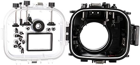 Caixa de moradia de mergulho subaquática à prova d'água de 130 pés para Fujifilm Fuji X-T2 Câmera de 16-55mm