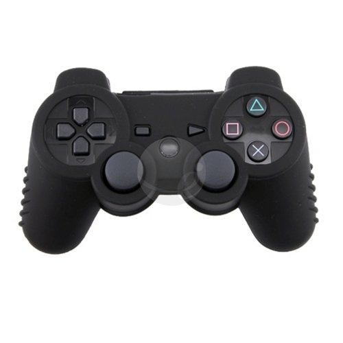 Pele de silicone preto para controlador PS3