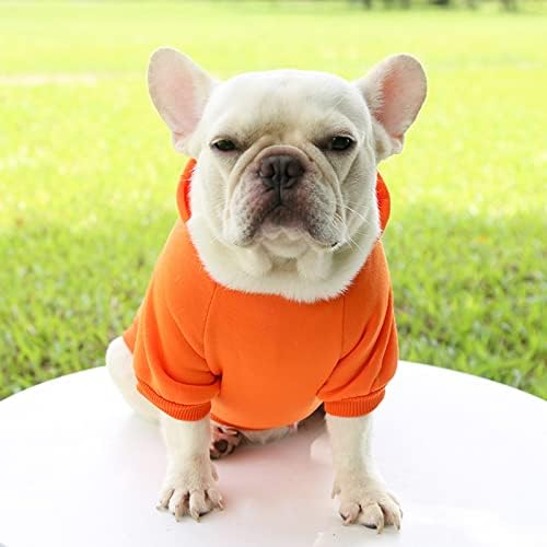 Hoodie de cachorro com bolso - outono de suéter quente de lã para cães de cachorro para cães médios pequenos, moletom de
