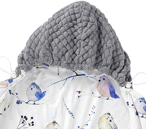 Mimixiong recém -nascido Baby Wrap Swaddle Blanket Knit Bag Saco de malha Cobertors Pesquérbio Cinza