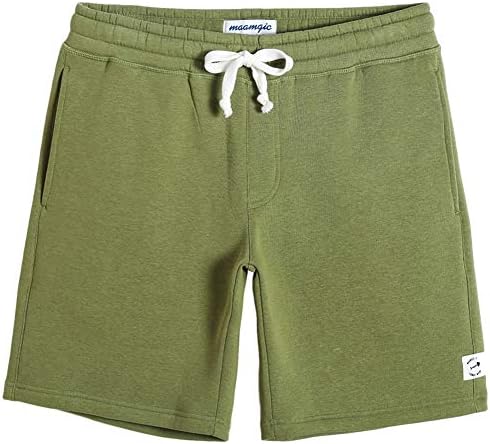Paica de lã de masculino maamgica shorts frontais planos 9 shorts casuais de bolso atlético de pocket sportswear curto