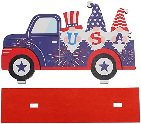 TendyCoCo American USA Gnome Car Squas de madeira Adornamento American Wood Crafts Home Supplies