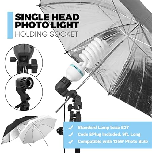 Lukeo Photo Studio LED LUZ SOFTBOX KIT contínua 2x3m Fundo de fundo 60 cm Board Umbrella 2m Tripé para vídeo