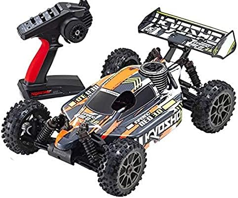 Kyosho 1/8 Inferno Neo 3.0 4 Rodas de tração .21 Nitro Buggy RTR 8 Baterias AA não incluídas Orange Kyo33012T3