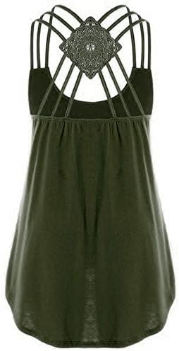 SGASY Women Summer Strappy Racerback Tops Tops