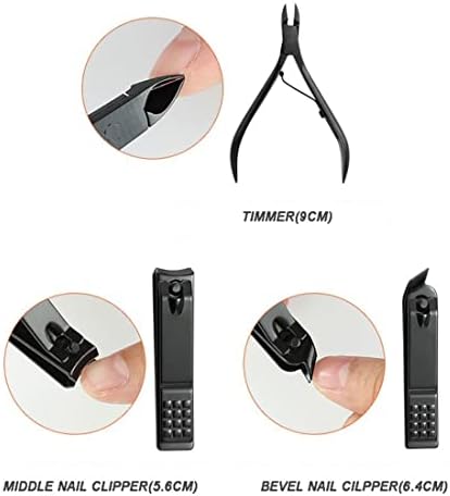 BKDFD ScioSors Pedicure Kit Clipper Tools Nippers Trimmer Cutte Manicure Conjunto 16p Cuttador de unhas profissionais