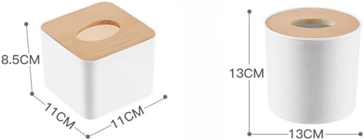 Ylyajy Removível Caixa de madeira Caixa de tecidos Mini tecidos de armazenamento de armazenamento Caixa de armazenamento