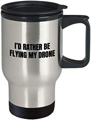 Engraçado Quadcopter Travel Mug - Drone Gifts - UAV Gift - Funny Drone Present - Flying My Drone