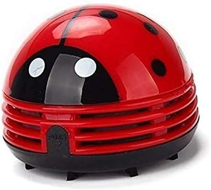zswell ladybug desenho animado mini aspirador de pó de pó de pó de vaso mais cabelos para desktop pó de pó de pó