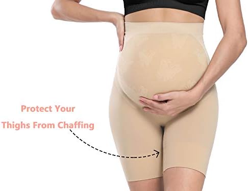 “Baby Bump” Maternidade Premium Shapewear, com cintura alta no meio da calçada da gravidez Evite o suporte adominal macio