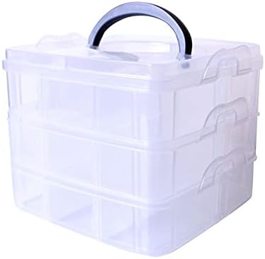 Minlia 15 grades plástico caixa de armazenamento multifuncional artesanato Caixa de armazenamento de estacionamento de caixa plástica