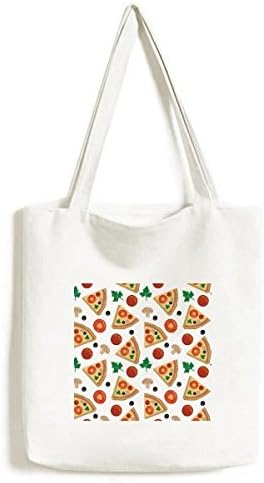 Pizza de cogumelo Itália Tomate Foods Tote Canvas Bolsa de sacola de sacola de sacola