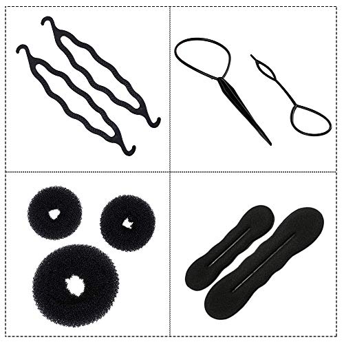 70 Pack Hair Styling Acessórios Kit Conjunto, Sonku Magic Bun Maker Hair Braid Tool para DIY Clip Roller Roller Twist Para meninas e mulheres