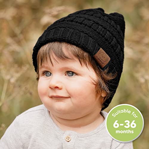 Gorros bebês com 3 pacote, chapéus para bebês - chapéus recém -nascidos, chapéus de menino, chapéus de menina para o inverno