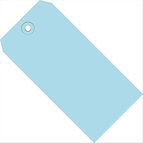 Tags de remessa Aviditi, 3 1/4 x 1 5/8, 13 pt, azul escuro, com ilhas reforçadas, para identificar ou endereçar itens