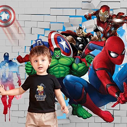 Spiderman tem tema cenário de tijolos brancos Foto de parede super city spiderman background para super -herói spiderman infantil festa de fotografia decoração banner 8x8ft