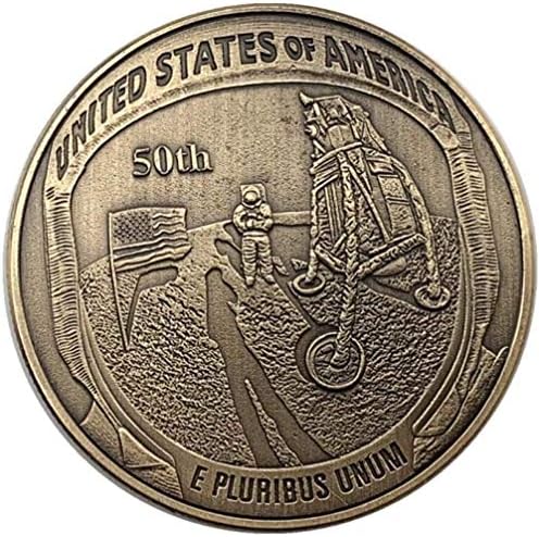 Desafio Coin 1977 Skull Moeda Wanderer Coin antigo Antigo cobre e medalha de prata Medalha colecionável Coin cobre e moeda de prata em releve
