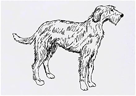 Azeeda 4 X 'Irish Wolfhound' Tattoos temporários