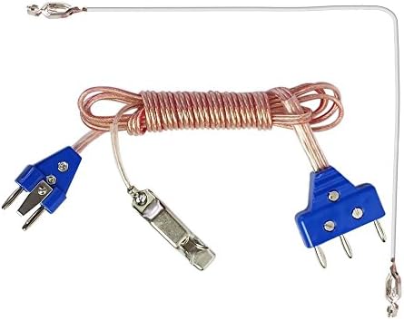 Conjunto de 2 cabos para esportes de esporte - corposos de 2 pinos para sabre e cercas de papel alumínio - inclui fio de cabeça