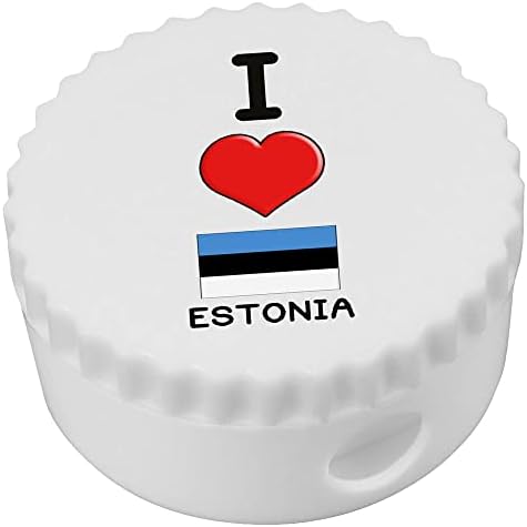 Azeeda 'eu amo a Estônia' Compact lápis apontador