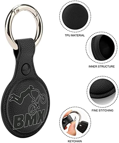 BMX Bike TPU Case para airtag com o chaveiro de proteção contra tag tag rastreador de rastreador de tags para o suporte para