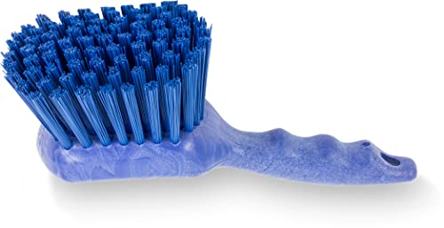 Esparta 40541EC14 Escova de plástico, escova de utilidade, escova de cozinha com orifício de suspensão para limpeza, 8 polegadas, azul