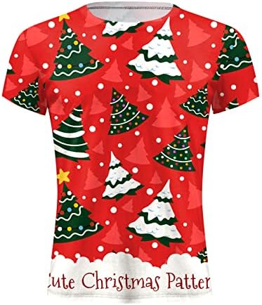 XXBR MEN HOMMISTRA DO JASTO DA Papai Noel Soldier Soldier Sleeve Tops de Manga Curta