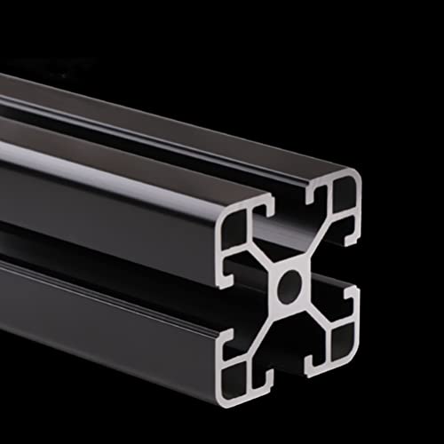 Perfil de extrusão de alumínio de dez altos 4040 94.49 polegadas / 2400mm Black Anodized Linear Rail European Standard para impressora