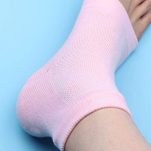 Meias para mulheres doitol meias não deslizantes meias para o calcanhar sem meias: 4 pares de meias de tornozelo forro