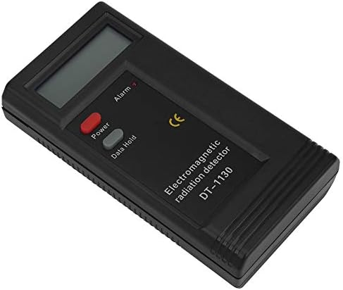 Detector de radiação leitor emf leitor preto plástico 1 pc bateria operada por lcd lcd digital eletromagnético Detector de radiação EMF medidor testador quente