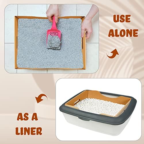 Caixa de areia descartável de 5 pacote para gatos Bandejas de areia de lixo descartáveis ​​para animais de lixo de gatinhos