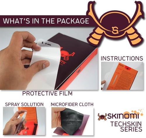 Skinomi Black Carber Fiber Compation Skin Compatível com Sony Xperia Z3 Compact TechSkin com protetor de tela de filme claro