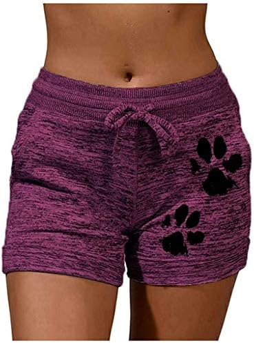 Shorts femininos para o verão e calça de ioga e elástico casual shorts esportivos de moda de seco rápido curto