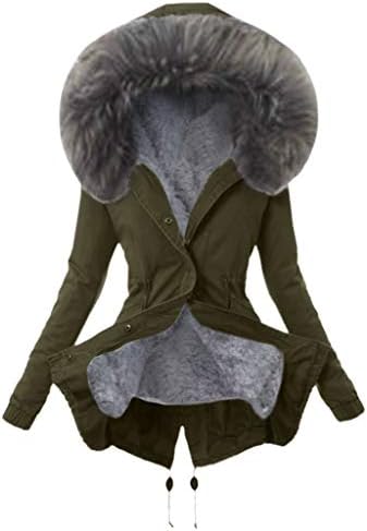 Jaqueta de inverno feminino nokmopo casaco feminino inverno quente jaqueta longa com capuz com capuz casacos de inverno para