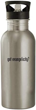Presentes Knick Knack tem evangelicidade? - 20 onças de aço inoxidável garrafa de água, prata