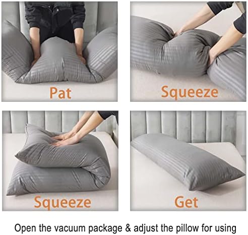 Whatsdingding travesseiro corporal para adultos, inserção de travesseiro de corpo longo para gravidez, travesseiro de corpo
