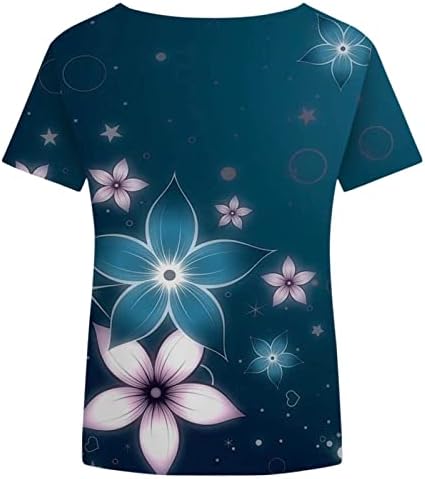 Tops de verão para mulheres de manga curta camisetas gráficas casuais sexy v pesco