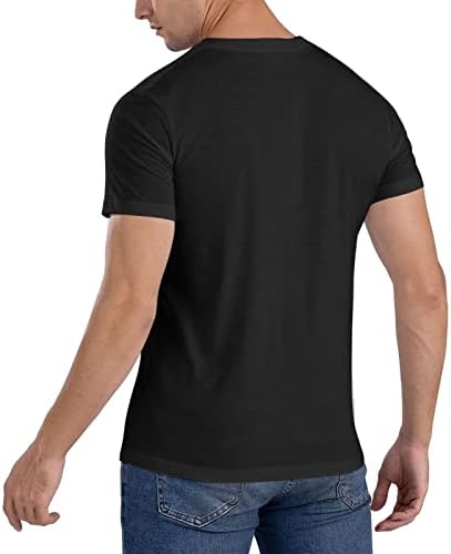 Dadhi Novelt Men's Short Slave T Camisetas confortáveis ​​Camiseta Man
