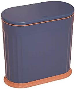 WXXGY LIXO RECIMENTO DE LIXO DE LIXO DE LANGA DE LAN LABE LAN LAN LAPER LAN LABER com capa de banheiro banheiro-push-pull Tipo de resíduos cesto/azul/33x32x16cm