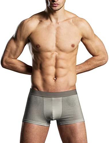 Boxers para homens coloridas boxeador de cintura masculina elástica confortável roupas íntimas sólidas