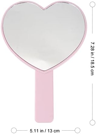 Solustre Travel Backpack Pêssego Holote de coração espelho 3pcs espelho de maquiagem espelho portátil espelho cosmético em forma de coração segurando espelho de maquiagem mini mochila