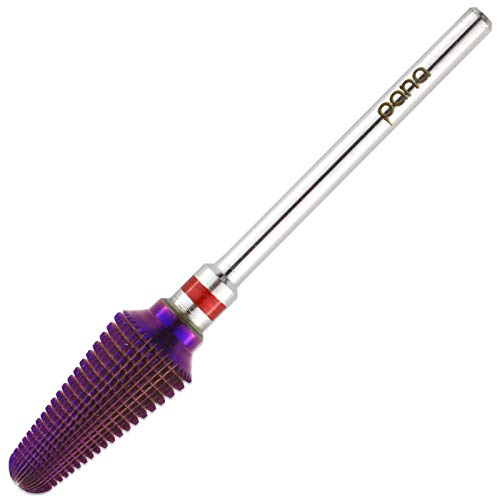 Pana USA USA 3/32 ”Bit de escrivão de carboneto de unha roxo - Remova rápido para removedor de acrílico ou géis duros Pedicure Pedicure