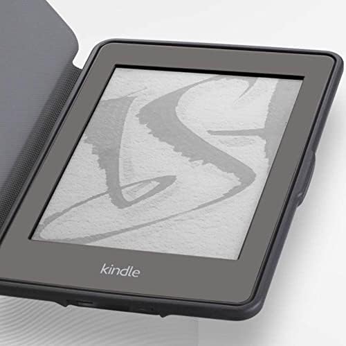 Caso para o Kindle Voyage Somente 6 polegadas - Cobra com Sono/Wake Automático - Gigante Gato e a Lua