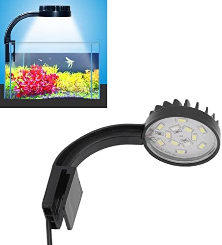 Luz do tanque de peixes, excelente dissipação de calor Lâmpada de paisagem aquária USB Multifunction 5W preto para aquário