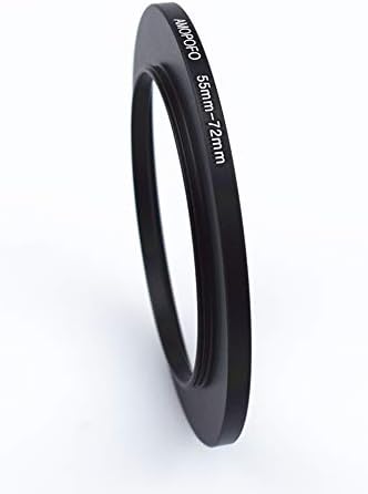 Adaptador de filtro anel de 55 mm a 72 mm/55 mm a 72 mm de filtro da câmera anel para 72 mm UV, ND, CPL, anel de metal para