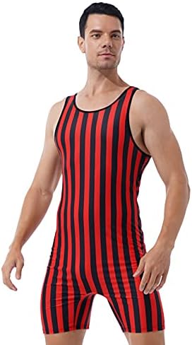 TSSOE Men Sports Sports Wrestling Singlet sem mangas de manto